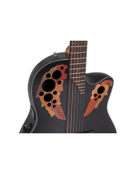 Ovation E – akustická kytara Celebrity Elite Mid Cutaway Černá