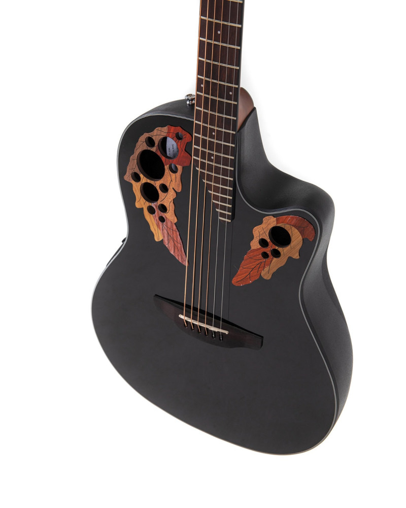 Ovation E – akustická kytara Celebrity Elite Mid Cutaway Černá