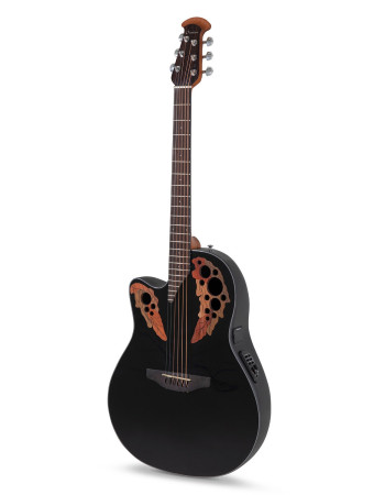 Ovation E – akustická kytara Celebrity Elite Mid Cutaway Černá