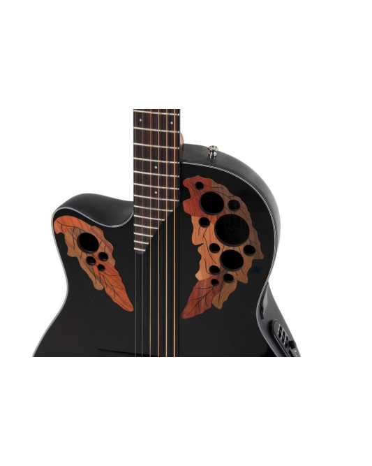 Ovation E – akustická kytara Celebrity Elite Mid Cutaway Černá