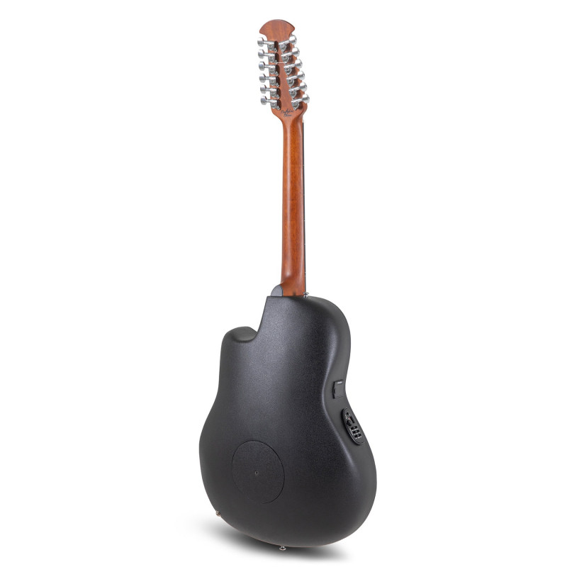 Ovation E – akustická kytara Celebrity Elite Mid Cutaway 12-strunná Černá