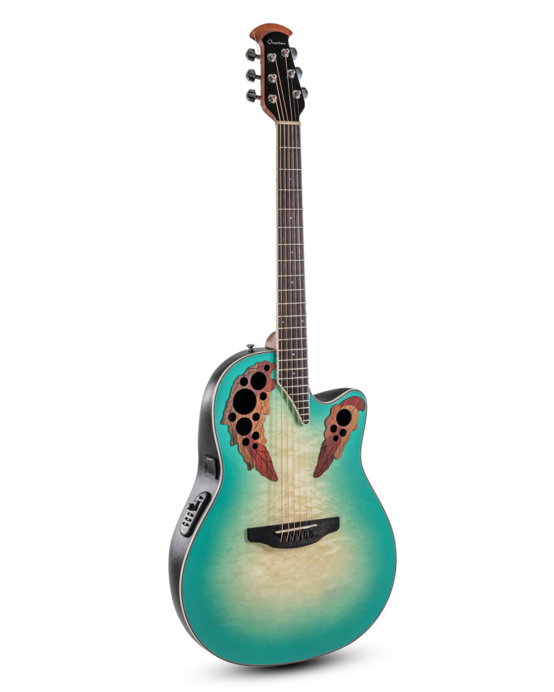 Ovation E – akustická kytara Celebrity Elite Plus Mid Cutaway Mintburst