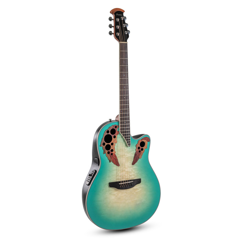 Ovation E – akustická kytara Celebrity Elite Plus Mid Cutaway Mintburst