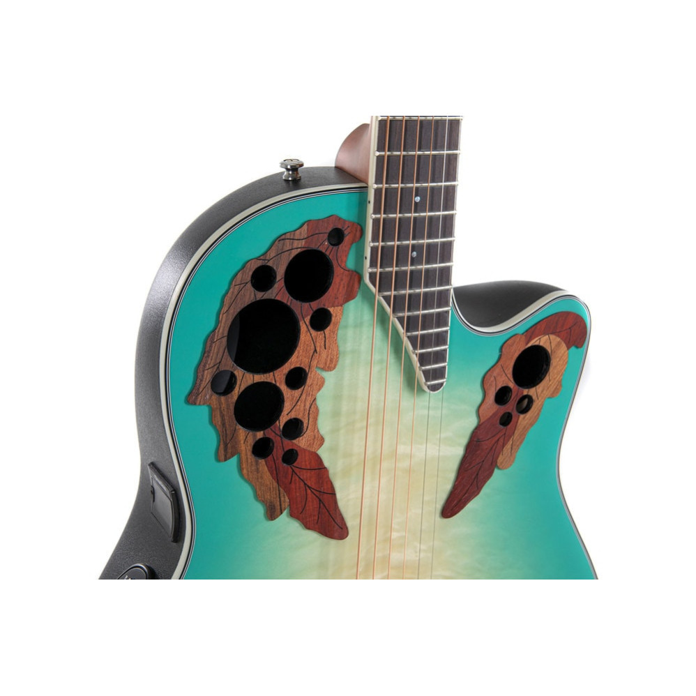 Ovation E – akustická kytara Celebrity Elite Plus Mid Cutaway Mintburst