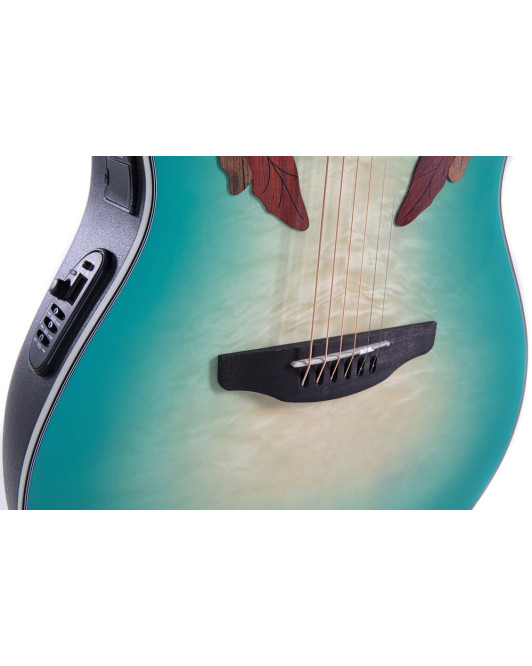 Ovation E – akustická kytara Celebrity Elite Plus Mid Cutaway Mintburst