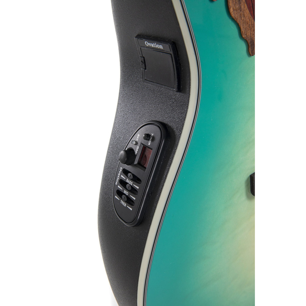 Ovation E – akustická kytara Celebrity Elite Plus Mid Cutaway Mintburst