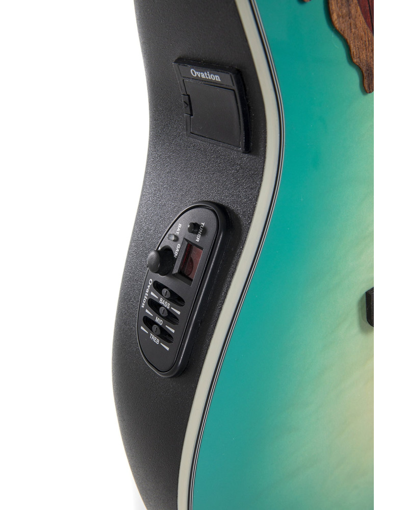 Ovation E – akustická kytara Celebrity Elite Plus Mid Cutaway Mintburst