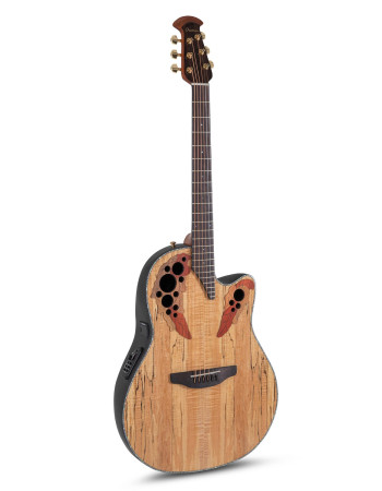 Ovation E – akustická kytara Celebrity Elite Plus Mid Cutaway Natural Spalted Maple