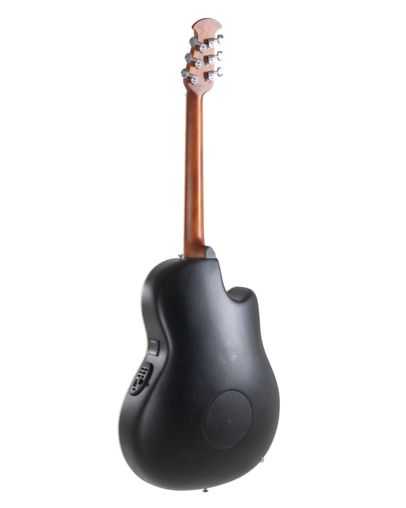 Ovation E – akustická kytara Celebrity Elite Plus Mid Cutaway Lefthand Ruby Burst