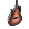 Ovation E – akustická kytara Celebrity Elite Plus Mid Cutaway Lefthand Ruby Burst