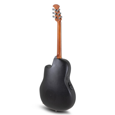 Ovation E – akustická kytara Celebrity Elite Plus Mid Cutaway Blue Transparent Quilt