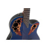 Ovation E – akustická kytara Celebrity Elite Plus Mid Cutaway Blue Transparent Quilt
