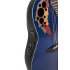 Ovation E – akustická kytara Celebrity Elite Plus Mid Cutaway Blue Transparent Quilt