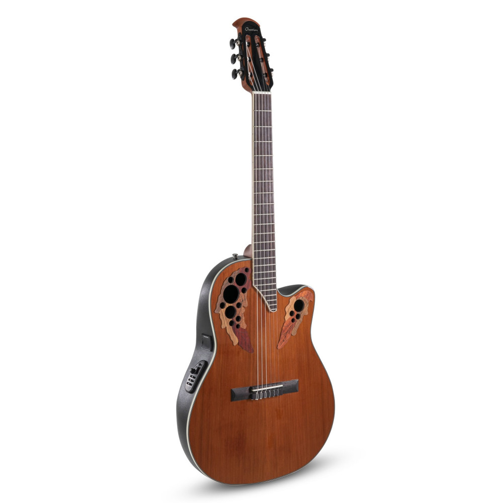 Ovation E-akustická, klasická kytara Celebrity MS Classic Nylon Natural Gloss