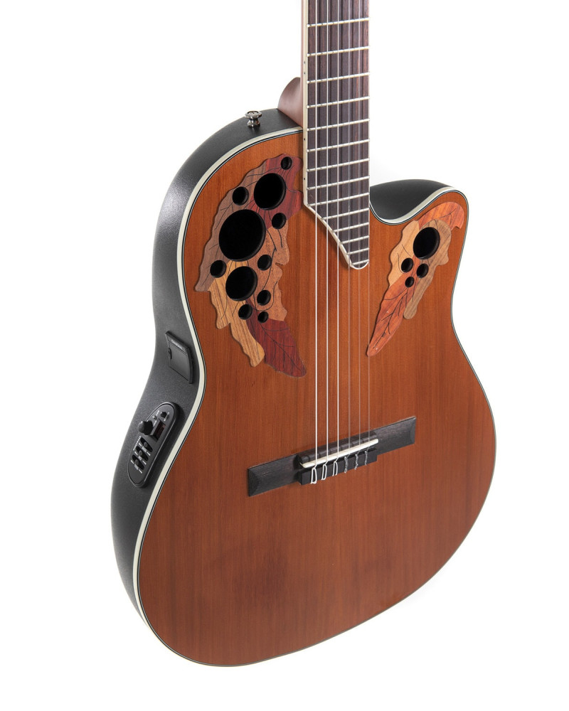 Ovation E-akustická, klasická kytara Celebrity MS Classic Nylon Natural Gloss