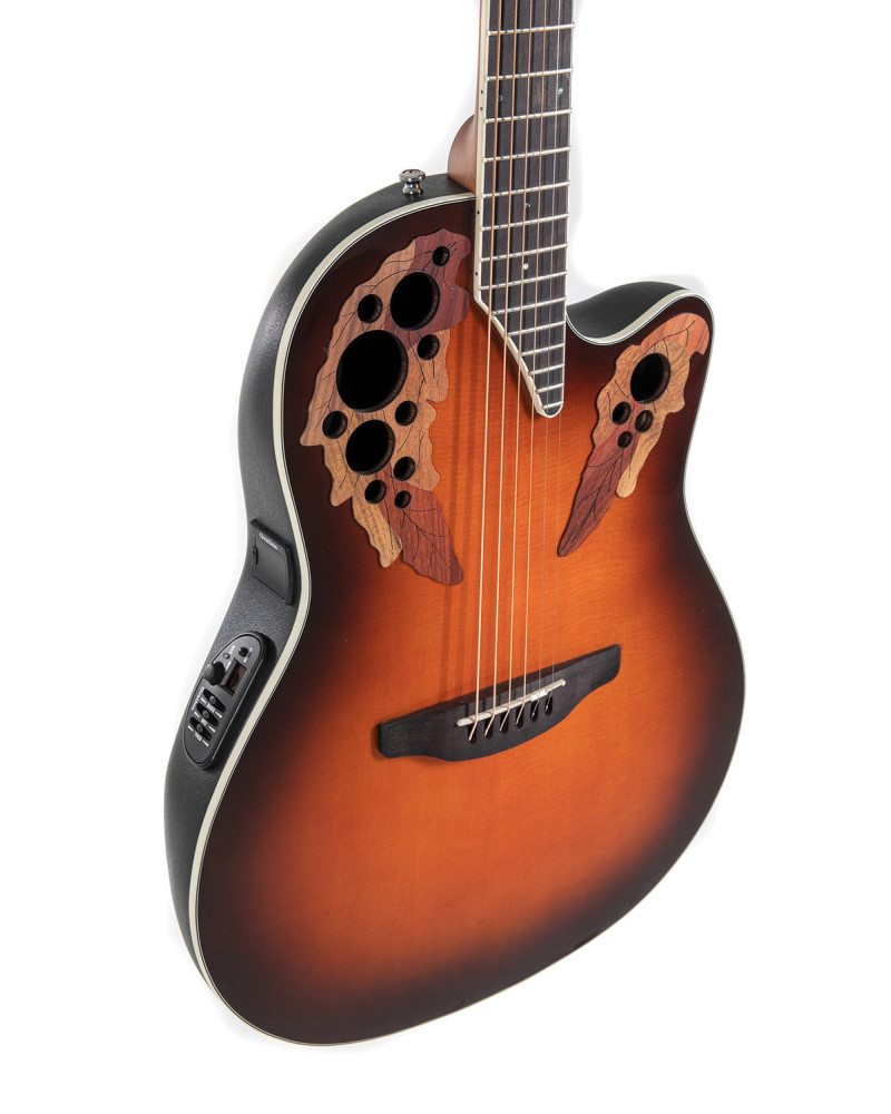 Ovation E – akustická kytara Celebrity Elite Super Shallow Cutaway Sunburst