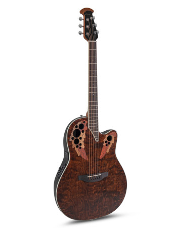Ovation E – akustická kytara Celebrity Elite Plus Super Shallow Dark Tiger Eye