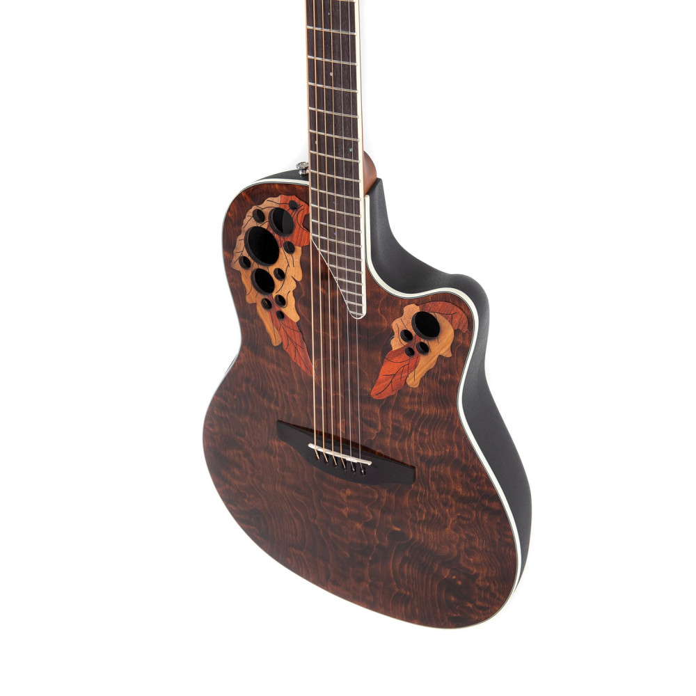 Ovation E – akustická kytara Celebrity Elite Plus Super Shallow Dark Tiger Eye