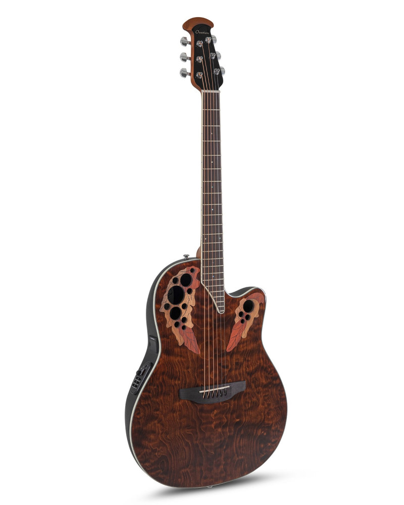 Ovation E – akustická kytara Celebrity Elite Plus Super Shallow Dark Tiger Eye