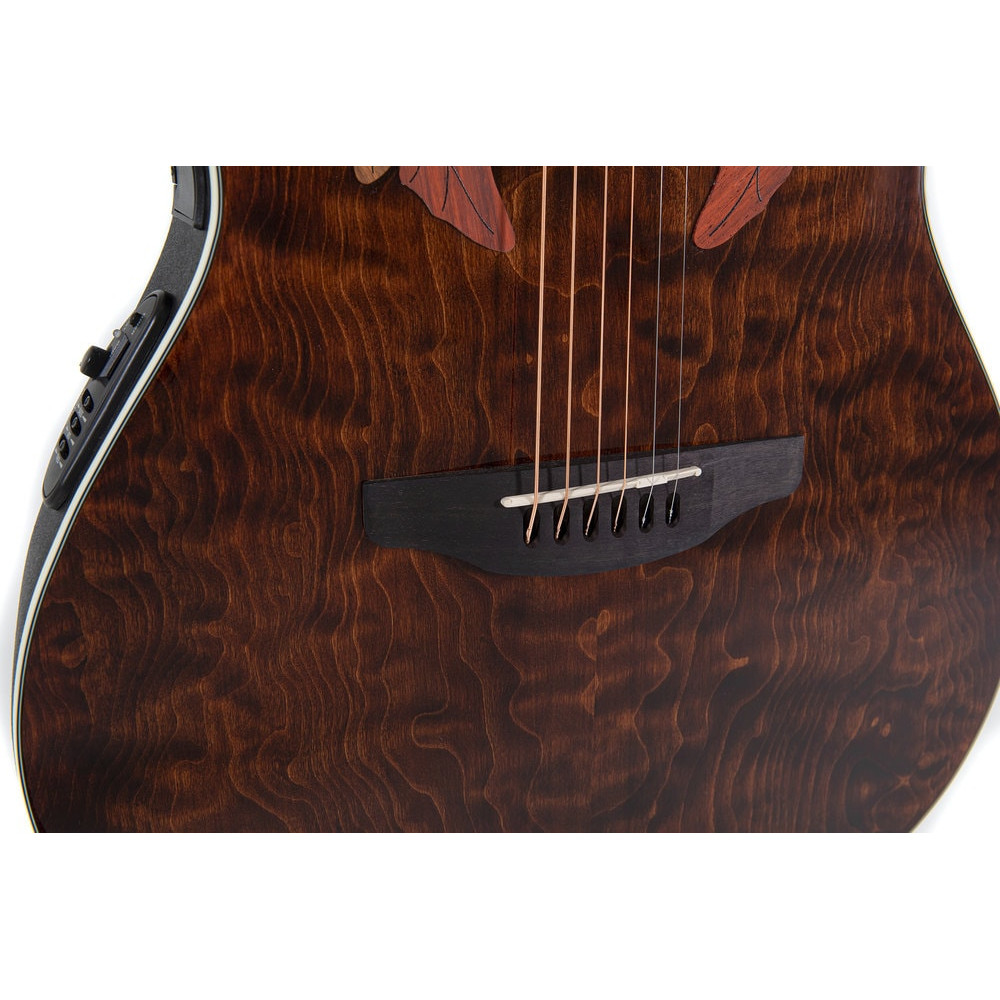 Ovation E – akustická kytara Celebrity Elite Plus Super Shallow Dark Tiger Eye