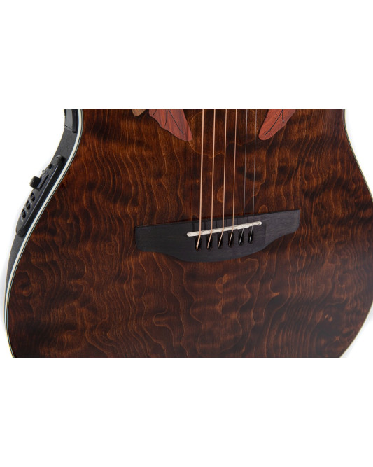 Ovation E – akustická kytara Celebrity Elite Plus Super Shallow Dark Tiger Eye