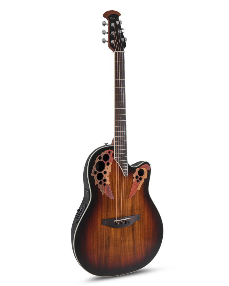 Ovation E – akustická kytara Celebrity Elite Plus Super Shallow Koa Burst