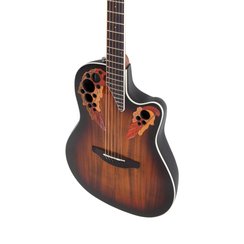 Ovation E – akustická kytara Celebrity Elite Plus Super Shallow Koa Burst