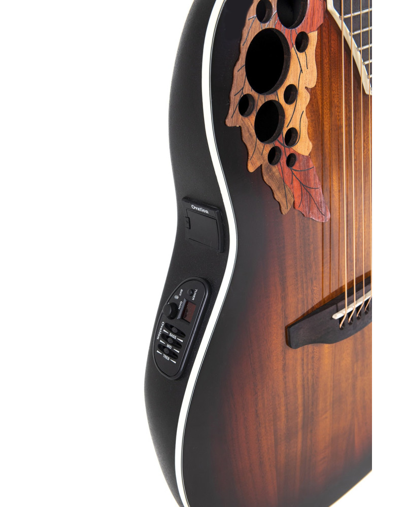 Ovation E – akustická kytara Celebrity Elite Plus Super Shallow Koa Burst