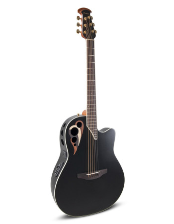 Ovation E – akustická kytara Black Satin