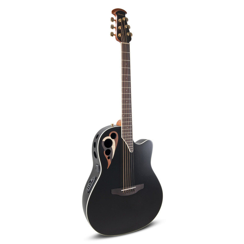 Ovation E – akustická kytara Black Satin