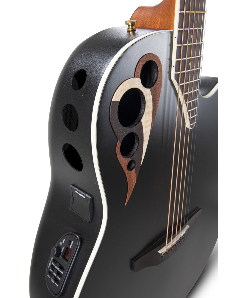 Ovation E – akustická kytara Black Satin