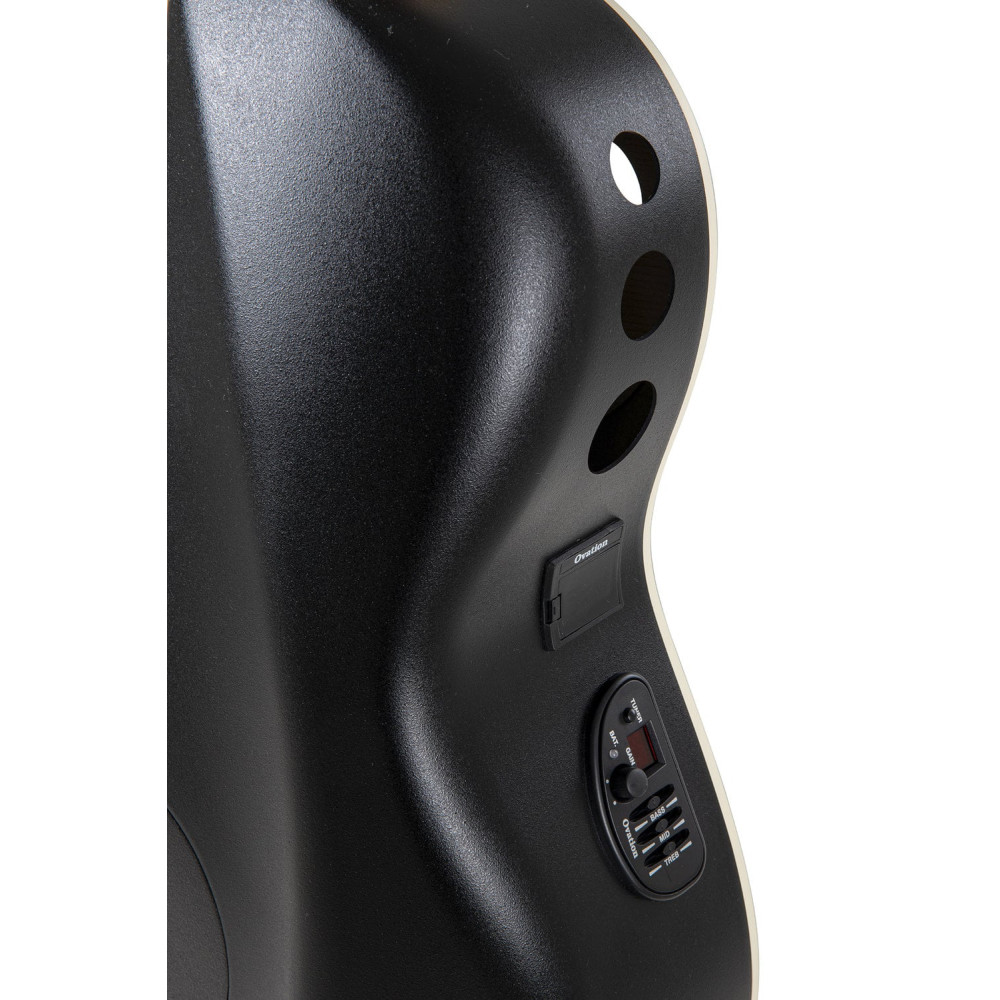 Ovation E – akustická kytara Black Satin
