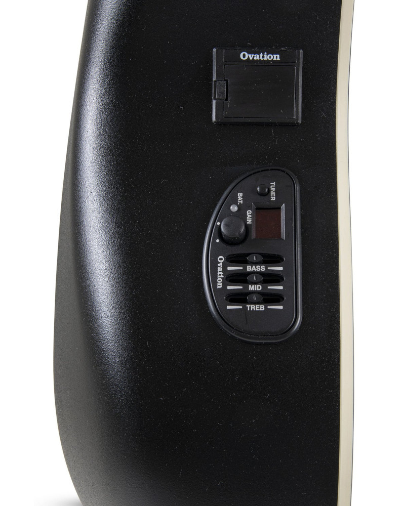 Ovation E – akustická kytara Black Satin