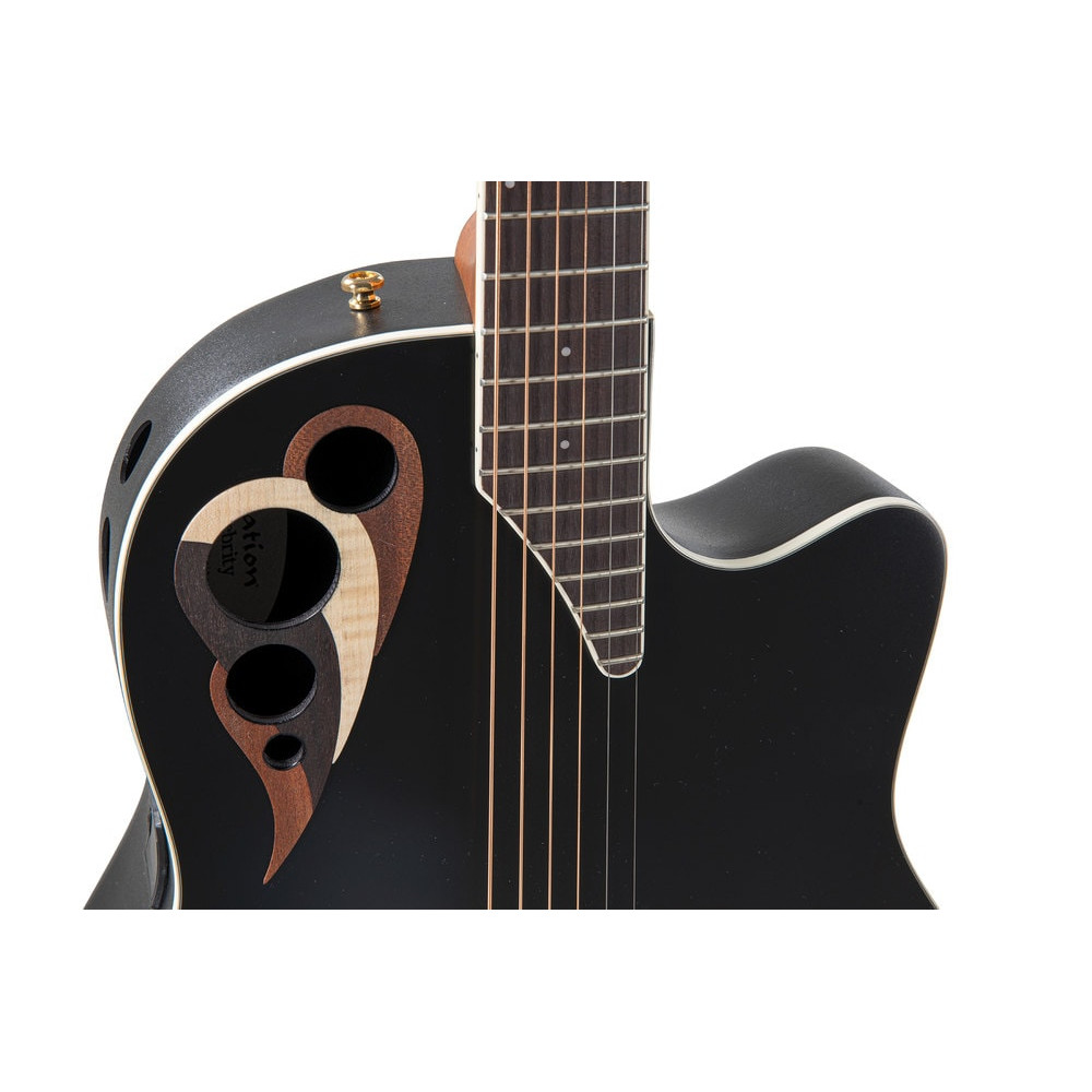 Ovation E – akustická kytara Black Satin