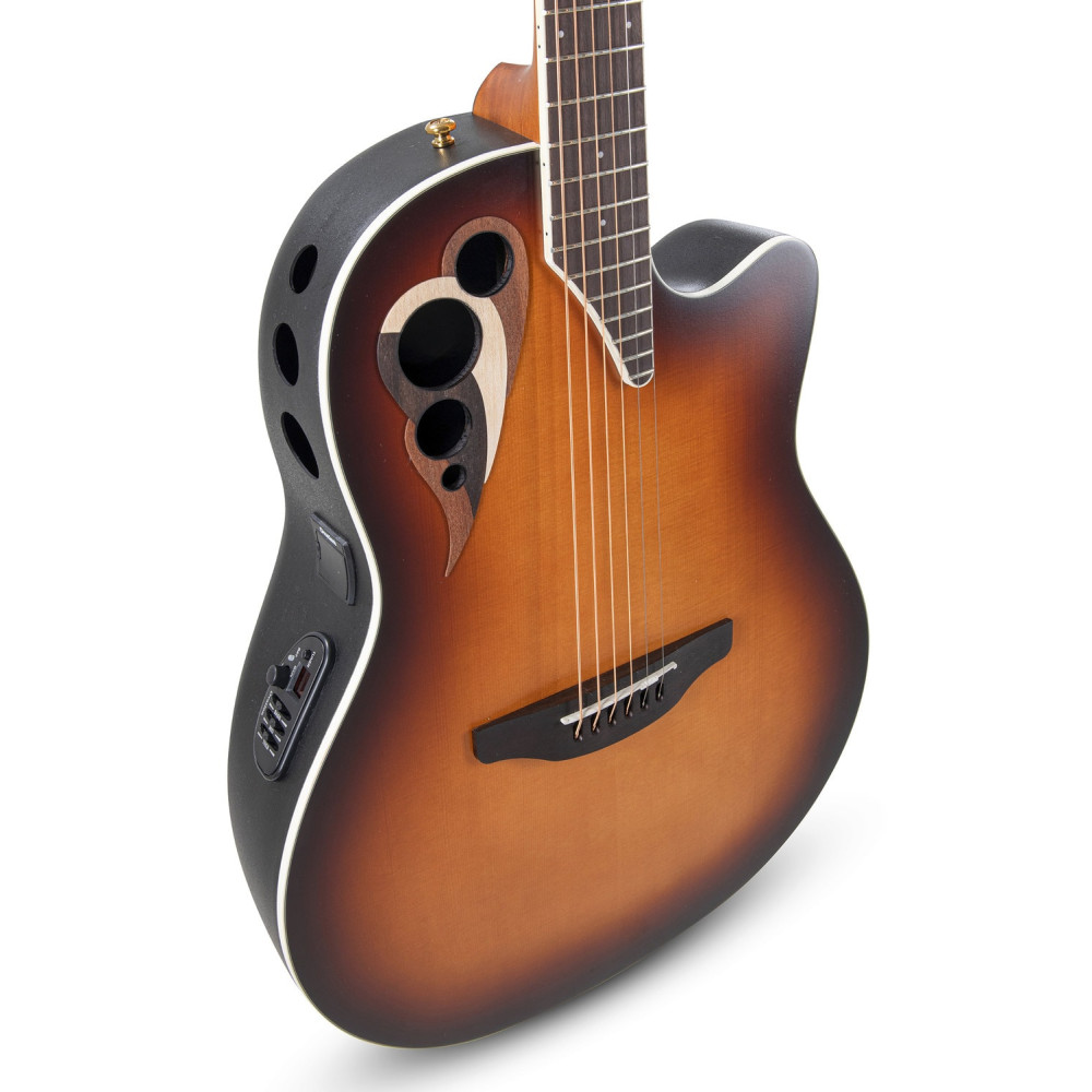 Ovation E – akustická kytara Vintage Sunburst Satin