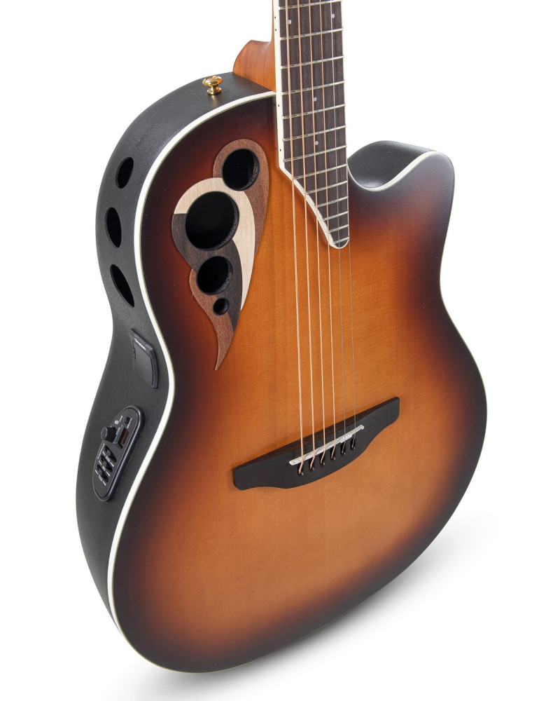 Ovation E – akustická kytara Vintage Sunburst Satin