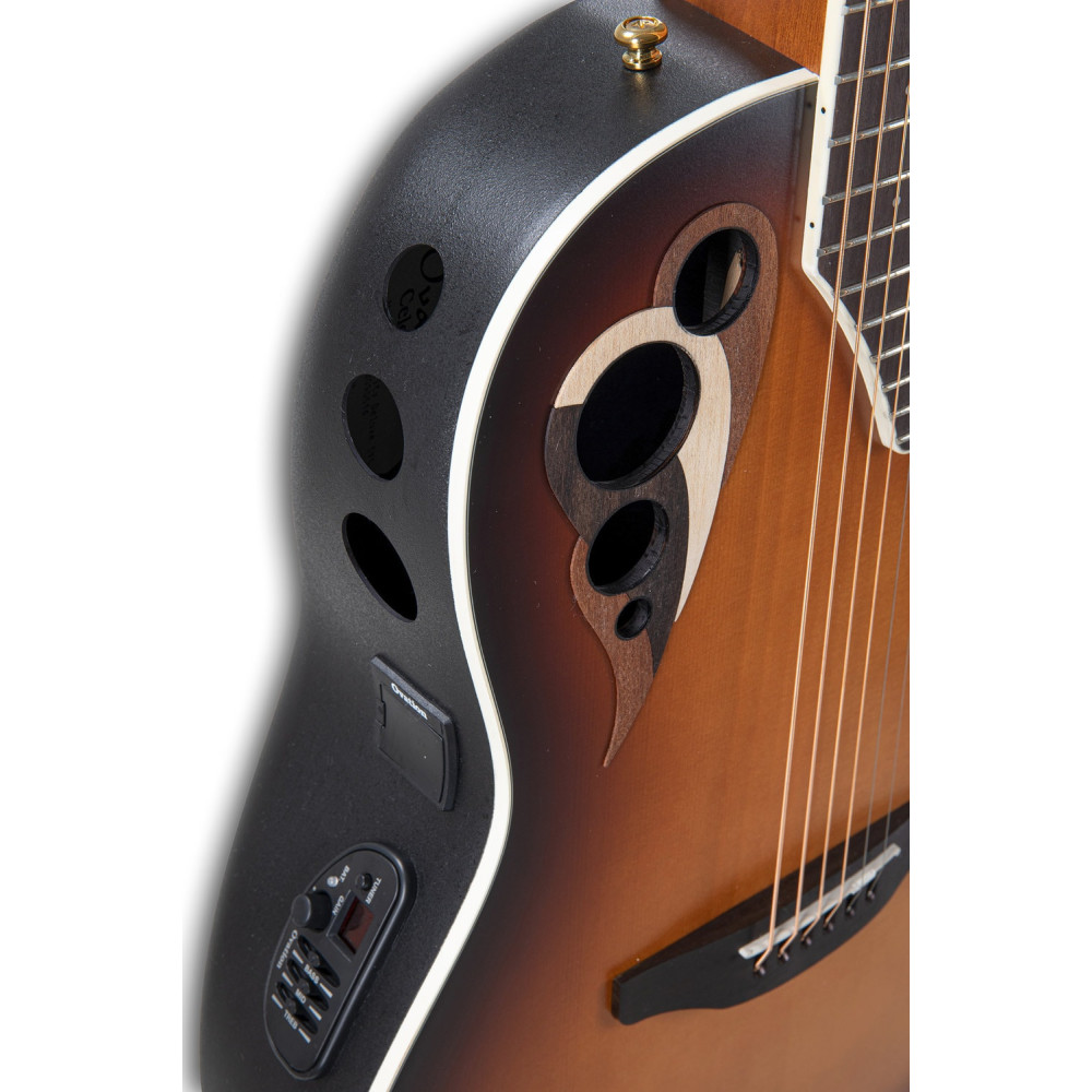 Ovation E – akustická kytara Vintage Sunburst Satin
