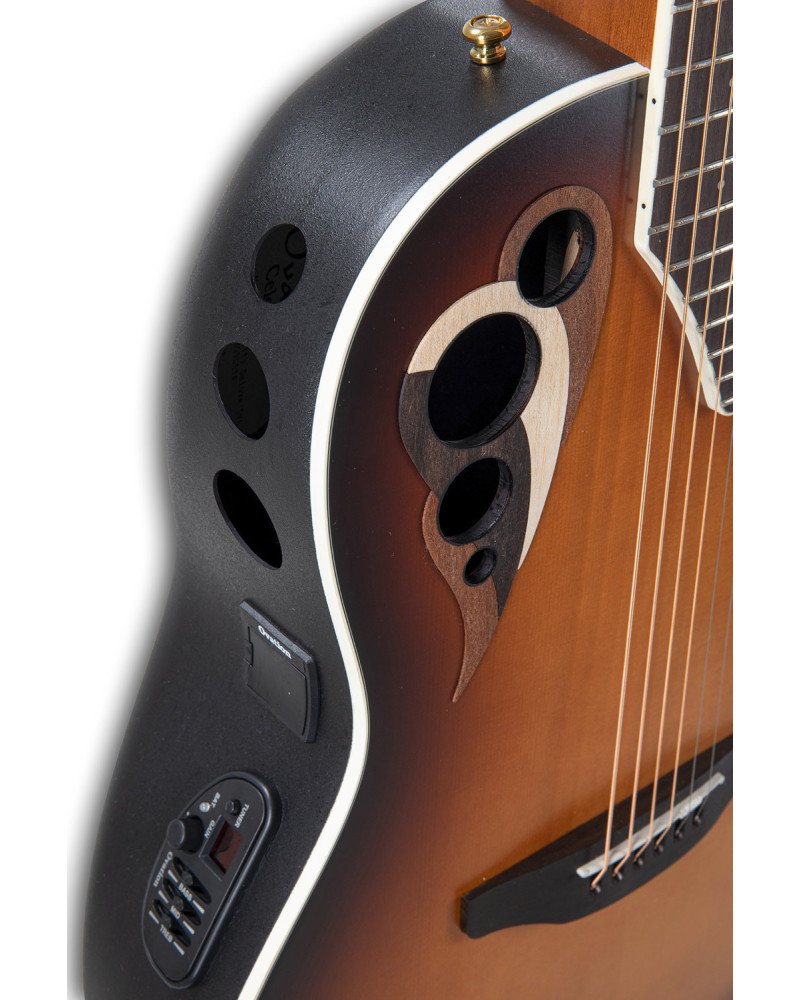 Ovation E – akustická kytara Vintage Sunburst Satin