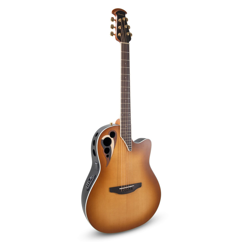Ovation E – akustická kytara Peach Burst Satin