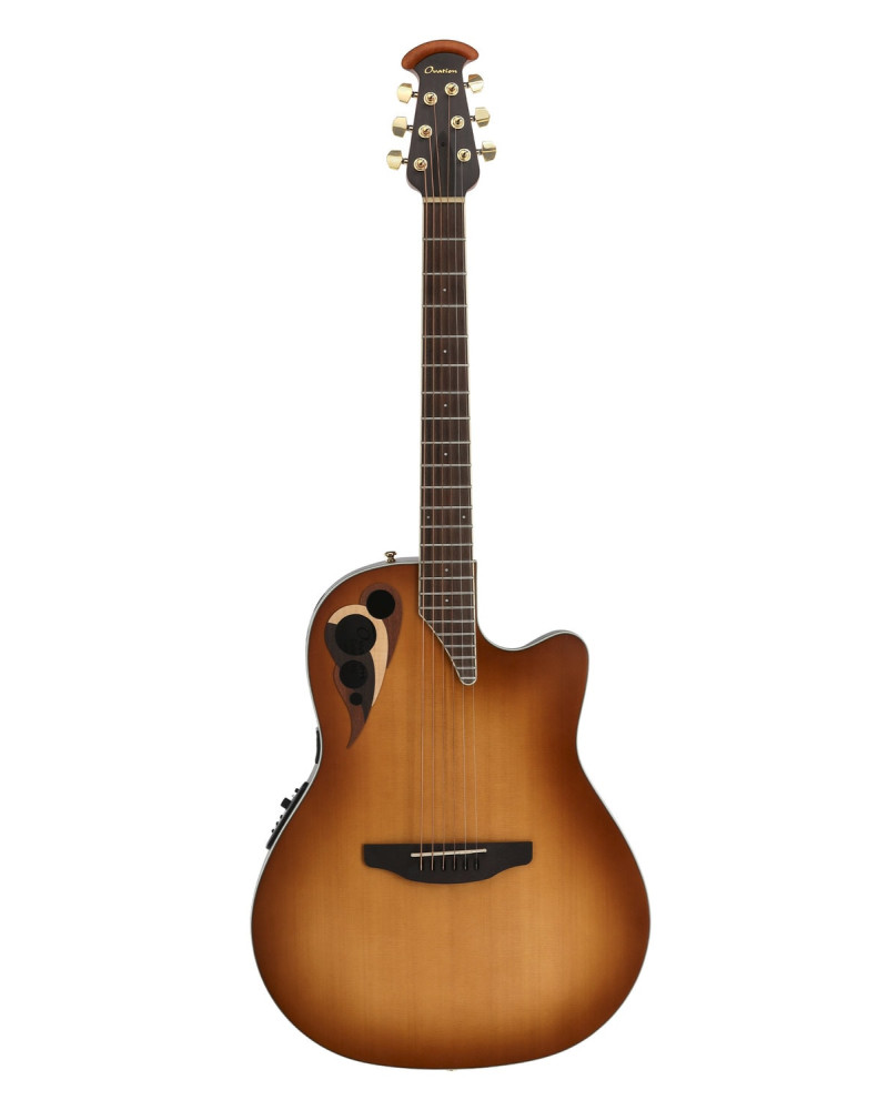 Ovation E – akustická kytara Peach Burst Satin