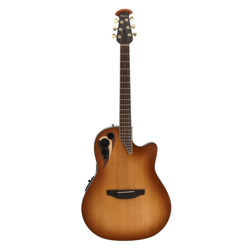 Ovation E – akustická kytara Peach Burst Satin
