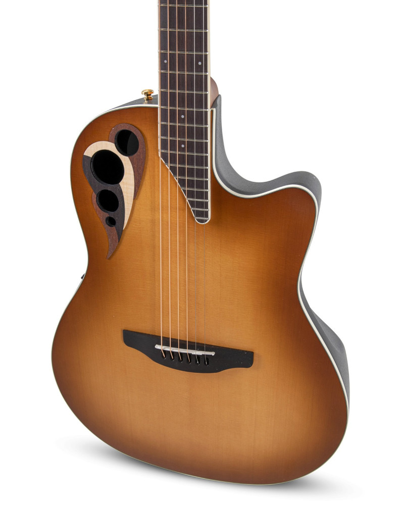 Ovation E – akustická kytara Peach Burst Satin