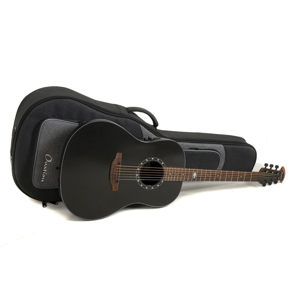 Ovation E – akustická kytara Pro Series Ultra Mid-Depth Non-Cutaway Pitch Black