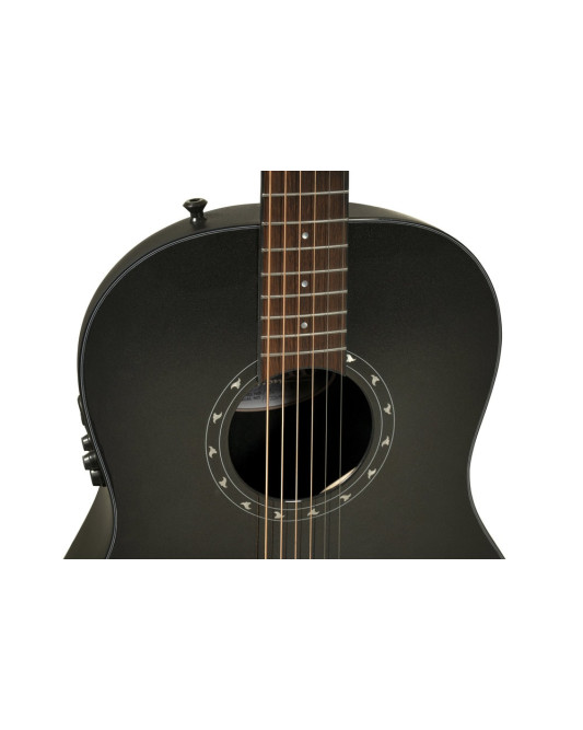 Ovation E – akustická kytara Pro Series Ultra Mid-Depth Non-Cutaway Pitch Black