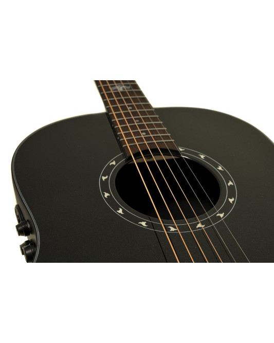 Ovation E – akustická kytara Pro Series Ultra Mid-Depth Non-Cutaway Pitch Black