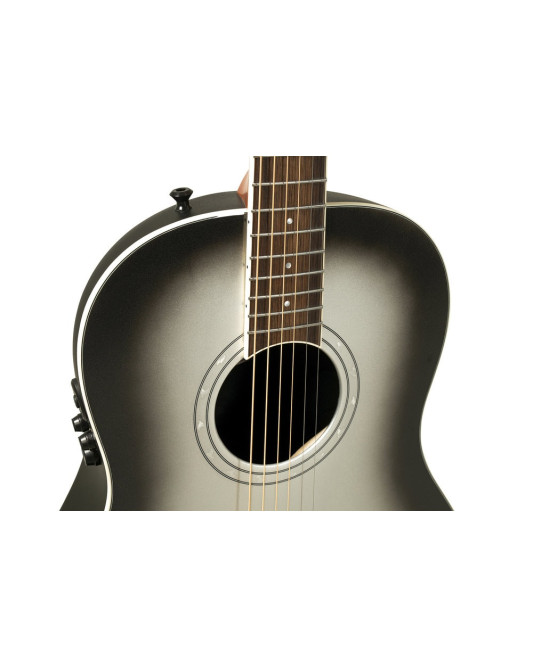 Ovation E – akustická kytara Pro Series Ultra Mid-Depth Non-Cutaway Silver Shadow