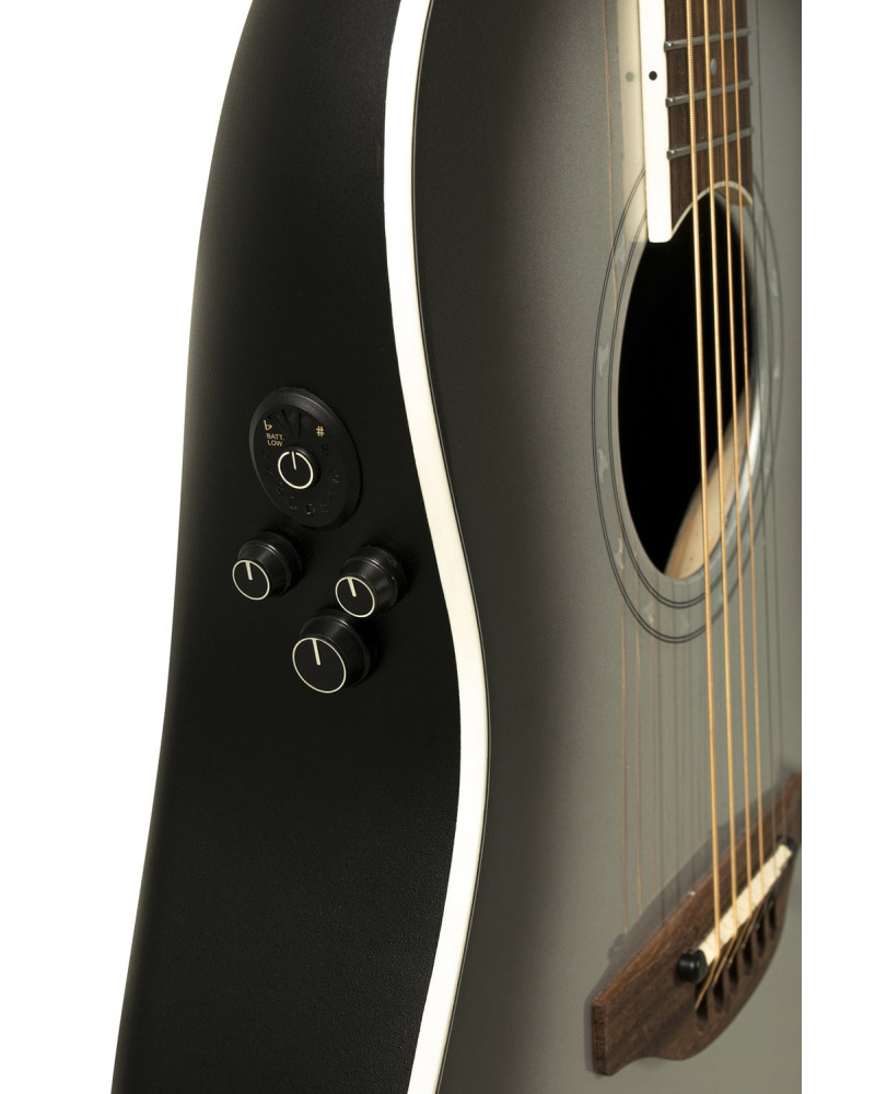 Ovation E – akustická kytara Pro Series Ultra Mid-Depth Non-Cutaway Silver Shadow