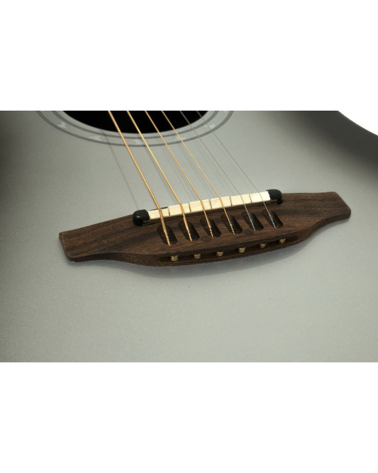 Ovation E – akustická kytara Pro Series Ultra Mid-Depth Non-Cutaway Silver Shadow