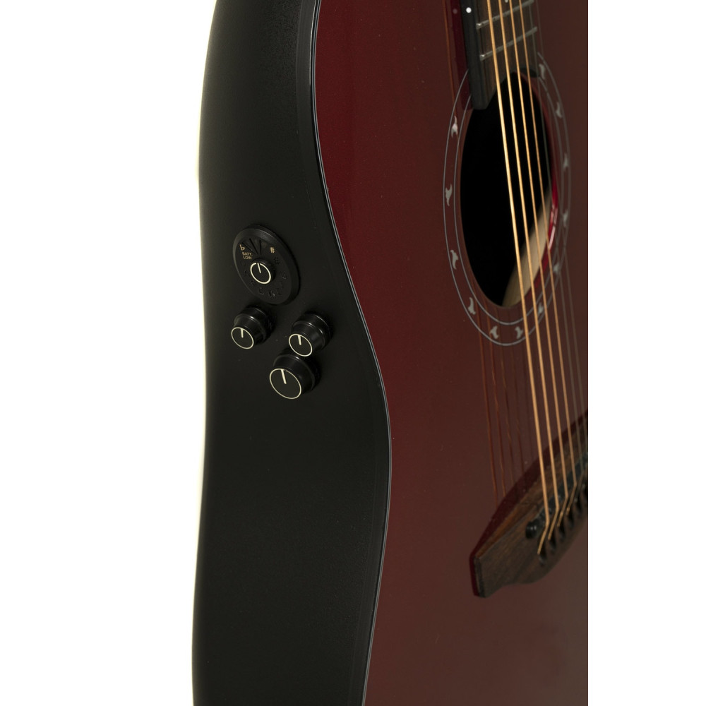 Ovation E – akustická kytara Pro Series Ultra Mid-Depth Non-Cutaway Vampira Red