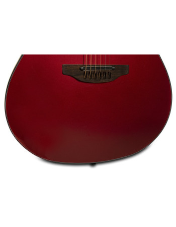 Ovation E – akustická kytara Pro Series Ultra Mid-Depth Non-Cutaway Vampira Red